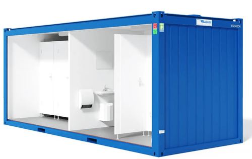 WC-/Dusch-Container 20' mieten in Ratingen