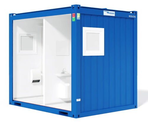 WC Container 10'/ Würfel mieten in Ratingen